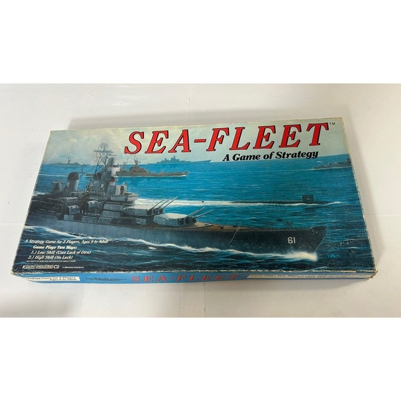 Other - SEA-FLEET Strategy Board Game Vtg 1988 Kolony Industries Naval‎ Warfare Complete